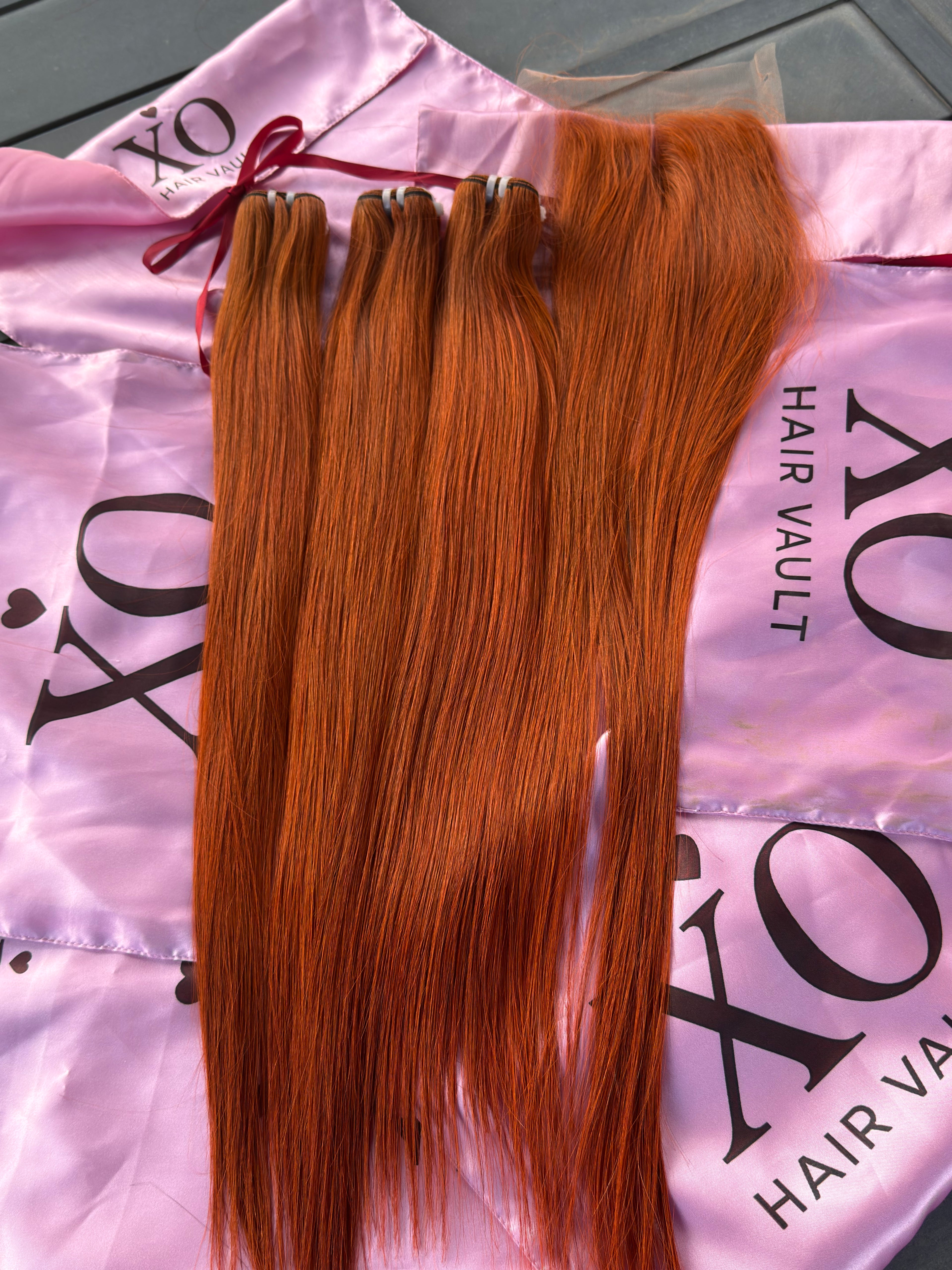 Copper Red (#350) Straight Bundle